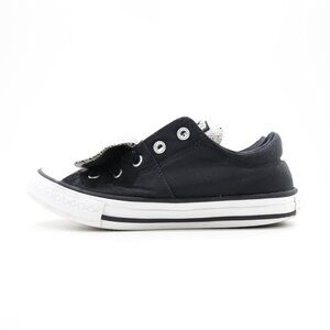 Converse Maddie Black & Silver Double Tongue Slip On Sneakers - Kids' 1